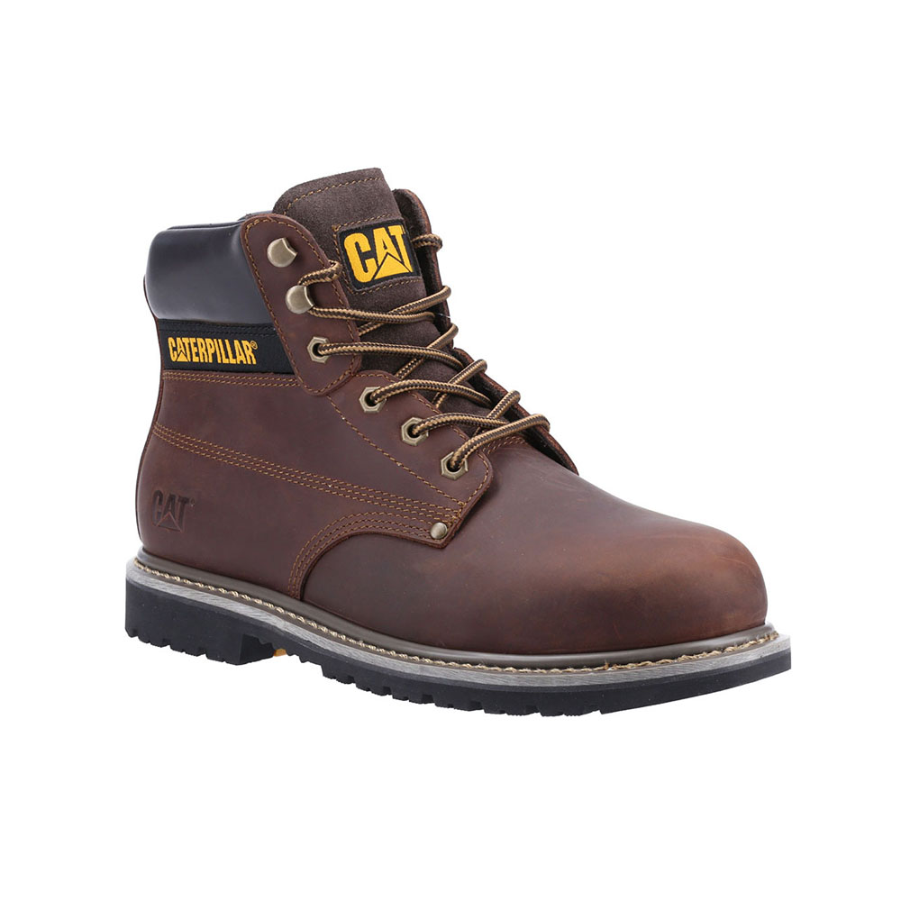 Caterpillar Powerplant Astm - Mens Safety Boots - Brown - NZ (805UYXEMF)